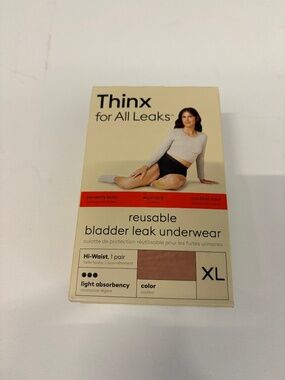 Thinx for All Leaks Bladder Leak High Waist Underwear Size XL
